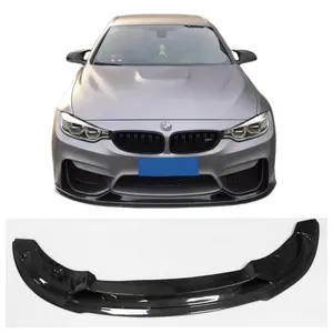 Carbon Fiber Front Bumper Lip for BMW F80 M3 F82 F83 M4 Bumper R Style Front Splitter Body Kit 2014 - UP