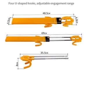 Verrou de volant <span class=keywords><strong>antivol</strong></span> portable en alliage d'aluminium en forme de U Micora <span class=keywords><strong>pour</strong></span> voiture avec 2 clés (longueur 48,5-70 cm) - Product Image 1