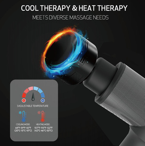 Pistolet de massage vibrant froid/chaud EMS de qualité médicale avec 10 têtes de massage et 5 niveaux de vitesse pour la relaxation musculaire et la récupération sportive - Product Image 2