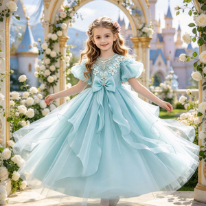 Abiti Lunghi per Ragazze Adolescenti, <span class=keywords><strong>Costumi</strong></span> <span class=keywords><strong>da</strong></span> <span class=keywords><strong>Principessa</strong></span> per Feste di Compleanno, Vestiti <span class=keywords><strong>da</strong></span> Damigella - Product Image 5