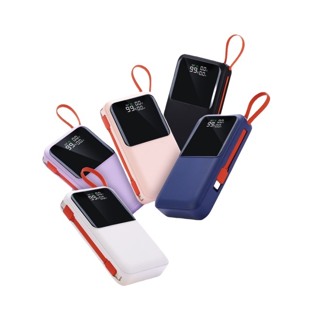 OEM/ODM PD 45W 20W 20000mAh Portable Power Station Laptop Power Bank Super Fast Charging Built-in Cable LED Display