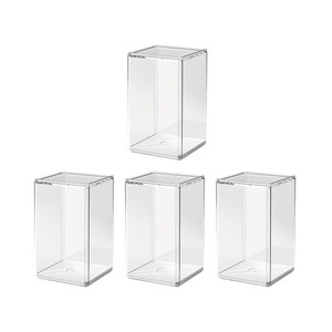 6 boîtes de présentation en plastique transparent à assembler soi-même pour l'organisation à domicile, <span class=keywords><strong>rangement</strong></span> de figurines, design moderne - Product Image 5
