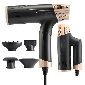 Customize Ionic Hair Dryer 2200W Professional Hair Dryer With Diffuser Brush Nozzle