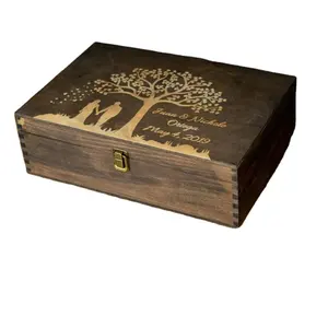 Изготовленный на заказ Незаконченный деревянный ящик оптовая продажа различных форм и изображений деревянный ящик для хранения деревянная Подарочная коробка с крышкой