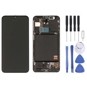 Écran LCD Super AMOLED d'origine avec cadre pour <span class=keywords><strong>Galaxy</strong></span> <span class=keywords><strong>A40</strong></span> SM-A405F avec numériseur, assemblage <span class=keywords><strong>complet</strong></span> pour écran LCD <span class=keywords><strong>Samsung</strong></span> <span class=keywords><strong>A40</strong></span> - Product Image 1
