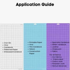 <span class=keywords><strong>Tapis</strong></span> <span class=keywords><strong>de</strong></span> <span class=keywords><strong>découpe</strong></span> adhésif Diylobby 12x24 pour <span class=keywords><strong>Silhouette</strong></span> <span class=keywords><strong>Cameo</strong></span> <span class=keywords><strong>4</strong></span> 3 2 1 Cut Mats Replacement - Product Image 2