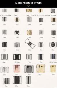 Accessoires de maillots de bain en alliage de zinc personnalisés Maillots de bain en métal Fermeture avant Fermoirs à boucle pour soutien-gorge en métal - Product Image 2