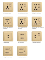 Multiprise industrielle avec interrupteur pour téléphonie, informatique et communication, 2 prises 13A et USB, pour hôpitaux, normes CN et UE