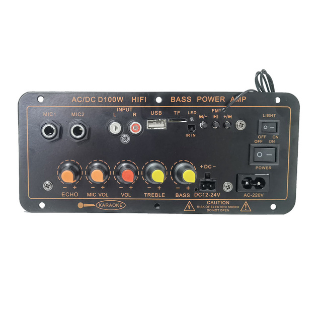 D100 100W  Bluetooths Power Amplifier with Built-in Receiver for Home