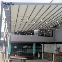 Auvent rétractable électrique pour l'extérieur, pare-soleil rétractable motorisé, étanche de 6m avec store latéral