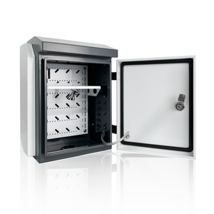 Thép mạ kẽm IP66 cực gắn CCTV giám sát bao vây hộp ngoài trời không thấm nước tủ điều khiển điện bao vây - Product Image 3