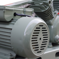 Compresseur d'air portable à piston lubrifié refroidi par air, entraînement par courroie, 1,5 kW/2 CV, 10 bars, 145 PSI, 193 L/min, 220 V/60 Hz