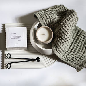 Bougie parfumée longue durée AIKUN, bougie en cire de soja naturelle, bougies de luxe dans des pots en céramique pour mariage, hôtel, spa, boutique - Product Image 2