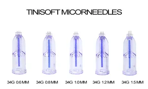 34g 0.6mm/0.8mm/1.0mm/1.2mm/1.5mm mềm kim agujas nanosoft mới 3 chân Meso Nano kim microneedles microagujas nanosoft