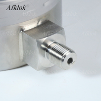 Manomètre AFKLOK 100 mm à connexion inférieure, acier inoxydable 316, 450 bars