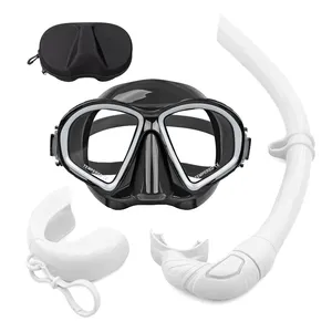 Aloma Hot Sale Snorkeling Mask Waterproof Silicone Diving Mask Freediving Goggles And Wet Snorkel Set
