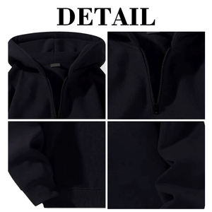 Kingsen – Sweat à capuche décontracté ample en molleton d'hiver avec fermeture éclair quart de tour, impression numérique, écologique, haute qualité, style hip-hop - Product Image 6