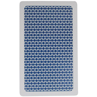 Cartes à jouer de la marque HYB, papier à noyau noir 310 g/m², revêtement plastique des deux côtés, pour cartes de poker de qualité, bleu, 60x98 mm, CMYK 4 couleurs