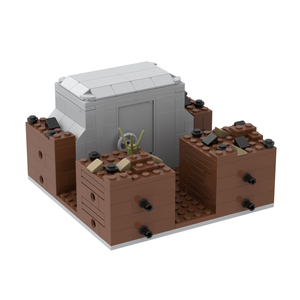 Bloques de Construcción de la Serie Militar, Caserón de Campo de Batalla, MOC MOOXI MOC5064-A, Ladrillos, Soldado del Ejército, Bloques de la Segunda Guerra Mundial y Juguetes de Construcción de Modelos - Product Image 4