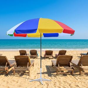 Sombrilla de Jardín de 160 cm, Doble Refuerzo, Estructura Estable, Multicolor, Resistente al Viento, Impermeable, Anti UV, Parasol Lateral para Jardín - Product Image 1