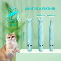 UMIONE Jouet pointeur laser interactif électrique personnalisé pour animaux de compagnie avec 5 modèles USB-C LED rechargeable pour chats