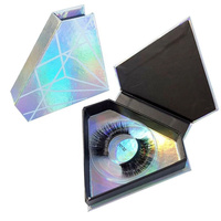 Boîte cadeau triangulaire miroir or rose personnalisée, emballage de luxe irrégulier avec insert de précision