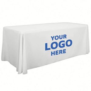 Wholesale Polyester <b>Table</b> <b>Cloth</b>, Waterproof & Wrinkle Resistant, <b>White</b> 10*15CM, Digital Print for Sports & Events - Product Image 1