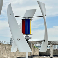 Générateur éolien vertical à rotor externe Elege 1000W pour usage domestique, petit modèle résidentiel, 12V 24V