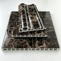 Profilé décoratif moderne en PVC creux imitation marbre pour cadre de porte d'ascenseur, encadrement de fenêtre, mur de fond, villa et hôtel