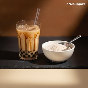 Poudre de thé au lait au sucre roux 1kg Sac Halal HACCP pour les magasins de bubble tea et de thé au lait Emballage en vrac - Product Image 6