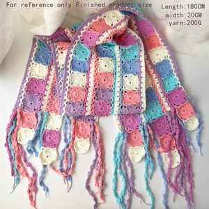 Hilo de Algodón Peinado Teñido Mezclado con Algodón Leche para Tejer a Mano/Ganchillo, Manta de Muñeca, Almohada, Grosor Medio-Fino - Product Image 5
