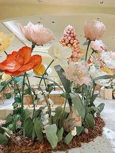 A-93 décor de scène de toile de fond d'événement de fête de mariage décor de fleur d'organza de papier géant artificiel de haute qualité pour le Style de vie de luxe - Product Image 5