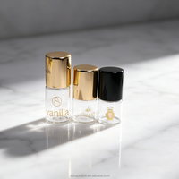 Botol Parfum Mini Mewah 1/2/3/5ml, Botol Roll-on Kaca Isi Ulang dengan Logo Hot Stamping untuk Wewangian Oud Arab.
