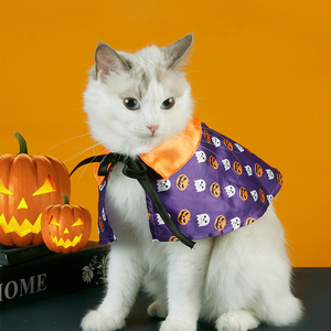 Disfraz de Halloween Ecológico para Mascotas, con Estampado Lindo, Capa y Sombrero para Perros y Gatos, con Logotipo Personalizable para Fiestas, Venta al Por Mayor - Product Image 4