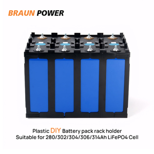 LFP Prismatic 280Ah 302Ah 304Ah 306Ah 314Ah 320AhLifepo4セル用ブラウンパワープラスチックDIYバッテリーパックラックホルダー - Product Image 2