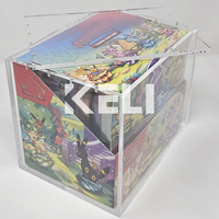Présentoir en acrylique pour Pokémo Mini Vitrine en étain Anglais Poke Mon Booster Pack Acrylique