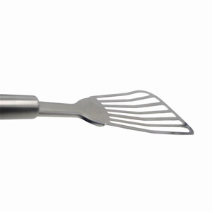 Fournitures de <span class=keywords><strong>cuisine</strong></span> professionnelles tourneur à fente spatule à poisson <span class=keywords><strong>en</strong></span> acier inoxydable spatule à frire - Product Image 4