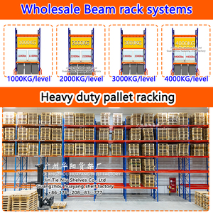 Système de Rayonnage à Palettes à Poutres Robuste pour Entrepôt, de 800 kg à 4000 kg, pour Stockage Industriel Sélectif en Usine - Product Image 3