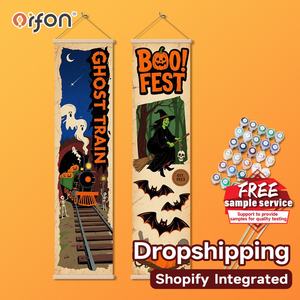 Kit de Pintura por Números ORFON Tren Fantasma, 2 Piezas Mini Pintura por Números para Niños sobre Lienzo 10x40cm DIY. Envío Directo - Product Image 1