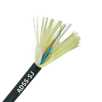Câbles de communication GYFTY ADSS, câble de fibre optique 6, 8, 12, 24, 48, 96, 144 fibres, multibrins, tube lâche, extérieur, câble de fibre optique SM