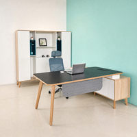 Scrivania Direzionale di Lusso con Sedia, Postazione di Lavoro Moderna a L, Arredamento per Casa, Set Scrivania Ergonomica Regolabile per Computer