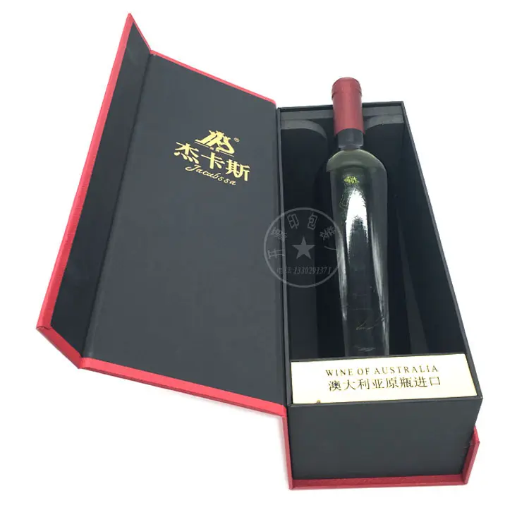 luxus-design champagnerverpackung geschenkboxen mit magnetverschluss kundenspezifisches eigenes logo tequila-verpackung starre handgemachte boxen