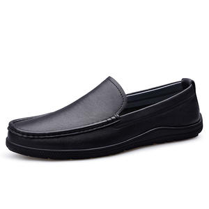 Zapatos Casuales de Cuero Transpirables y Antideslizantes para Hombres de Mediana Edad y Mayores, con Suela Suave y Amortiguación - Product Image 3
