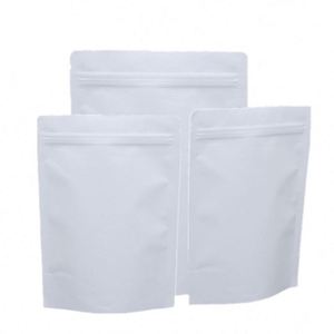 Sacs cadeaux personnalisés en papier kraft blanc mat pour café, 11x18,5 cm, pack promotionnel - Product Image 2