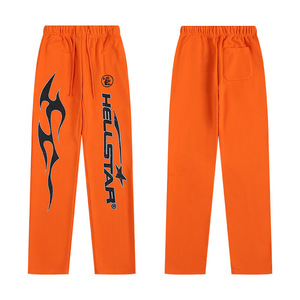 Pantalon long délavé et vieilli de la série Hellman, coupe légèrement évasée et silhouette droite, style rétro et décontracté. - Product Image 4