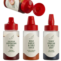 Bouteille souple en plastique PP de 200 ml de qualité alimentaire avec bouchon à clapet pour remplissage à chaud, idéale pour sauces, condiments et miel