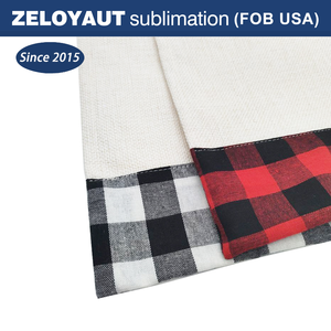 ZELOYAUT, venta al por mayor, sublimación en blanco, camino de mesa navideño, logotipo, mantel personalizado, artesanía DIY, decoración navideña - Product Image 3