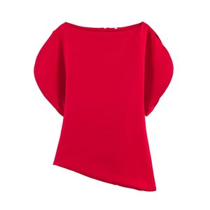 Top Estivi Sexy da Donna, T-Shirt <span class=keywords><strong>con</strong></span> Maniche <span class=keywords><strong>a</strong></span> Bolla Corte e <span class=keywords><strong>Scollo</strong></span> <span class=keywords><strong>a</strong></span> <span class=keywords><strong>Barca</strong></span>, <span class=keywords><strong>Blusa</strong></span> Asimmetrica Elegante Casual Stile Y2K, T-Shirt Dolce da Donna - Product Image 2