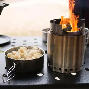 Hot bán tùy chỉnh bếp thép không gỉ có thể gập lại cắm trại di động BBQ nướng