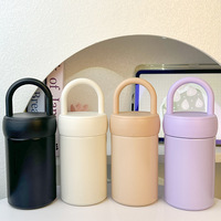 Vaso Térmico al Vacío con Diseño de Dibujos Animados para Mujer, Botella de Agua de Acero Inoxidable 316, Taza para Preparar Té, Portátil, Nuevo Estilo